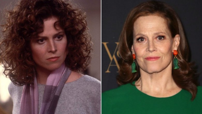 Sigourney Weaver then and now