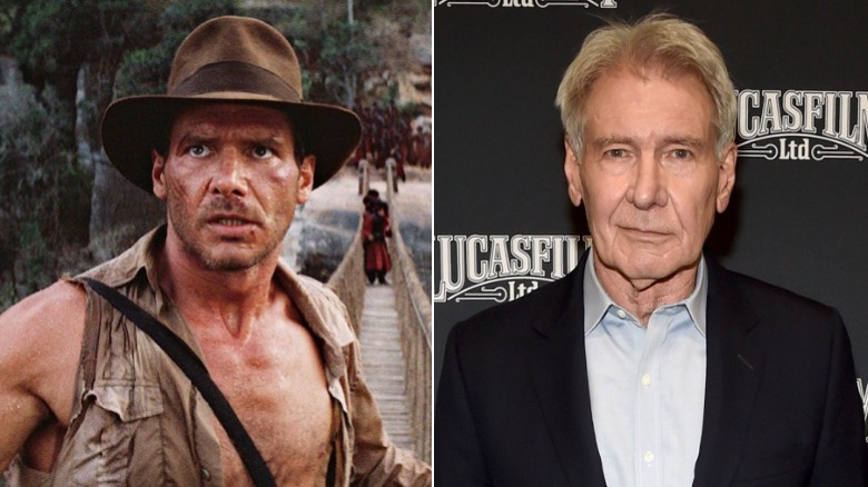 Harrison Ford then and now