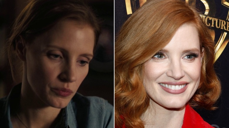 Jessica Chastain then and now