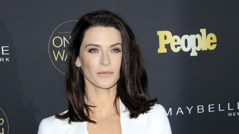 Bridget Regan at press event