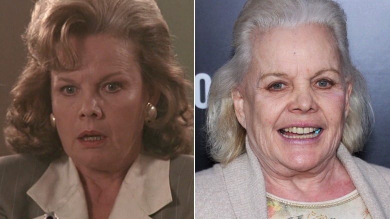 Caroll Baker in Kindergarten Cop and smiling on red carpet