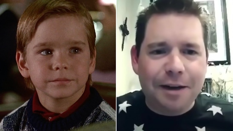 Christian Cousins in Kindergarten Cop and sitting at desk