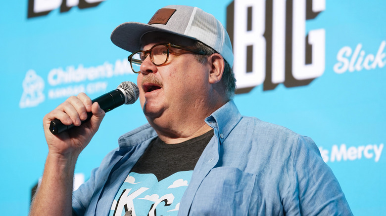 Eric Stonestreet with microphone