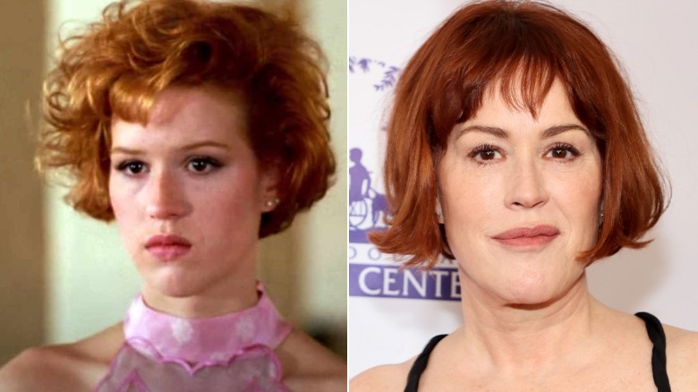 Molly Ringwald then and now