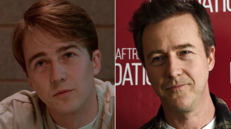 Edward Norton then and now