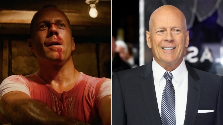 Bruce Willis then and now