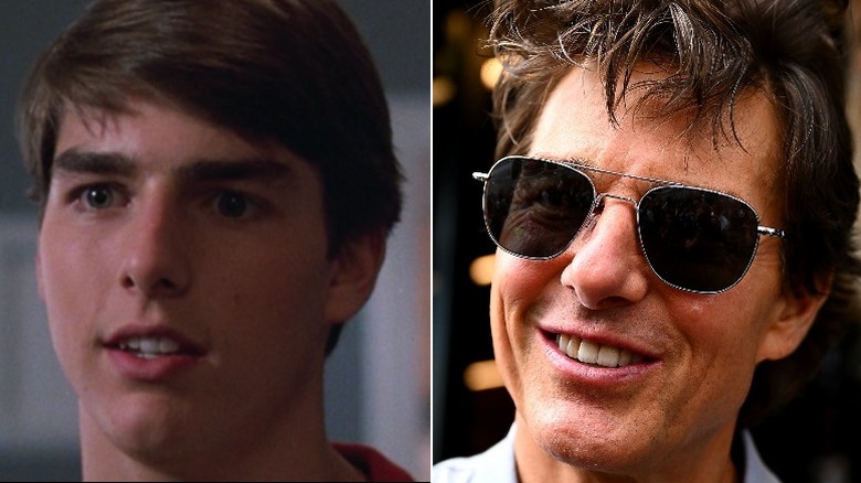 Tom Cruise in 1983 and 2022