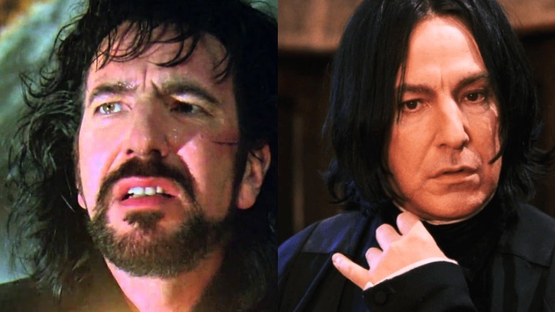 The Sheriff annoyed/Snape adjusting collar