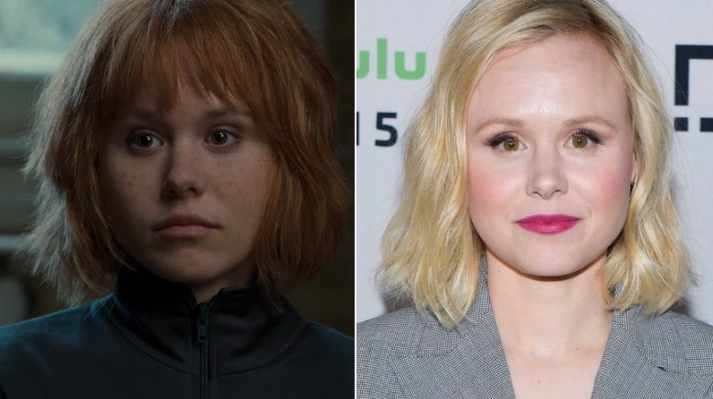 Alison Pill in Scott Pilgrim (L) and more recently (R)