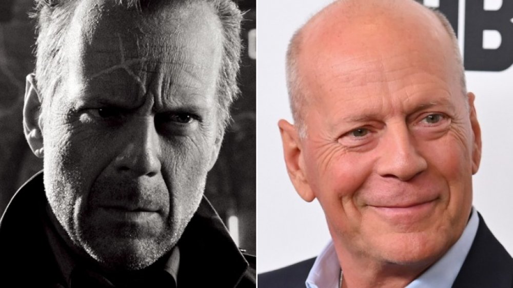 Bruce Willis then and now