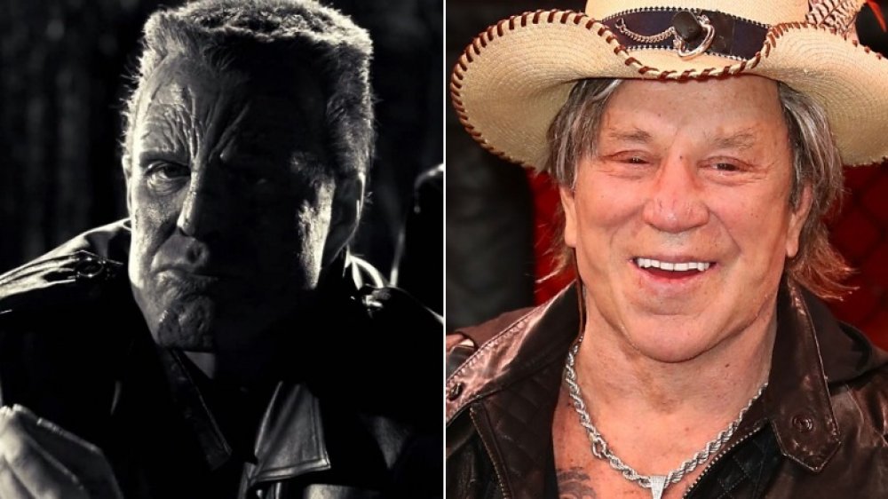 Mickey Rourke then and now