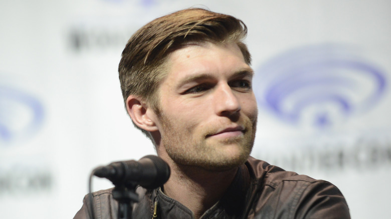 Liam McIntyre smiles