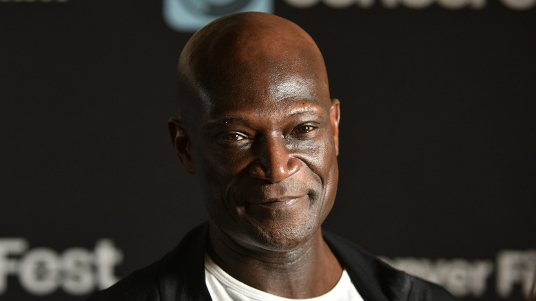 Peter Mensah smiles