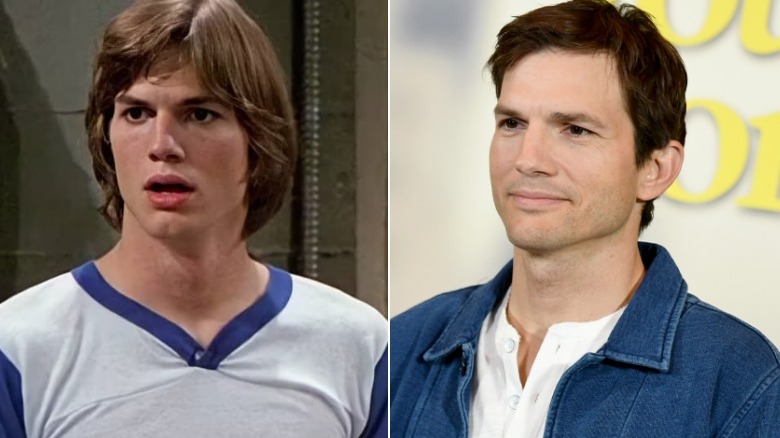 Michael Kelso next to Ashton Kutcher