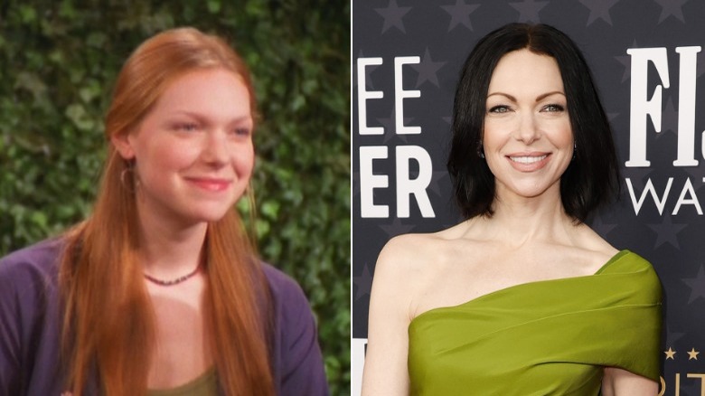 Donna Pinciotti next to Laura Prepon