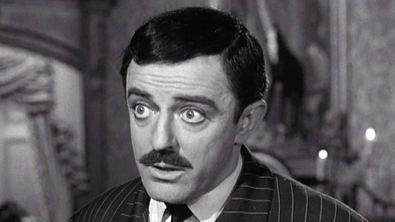 John Astin with wild eyes