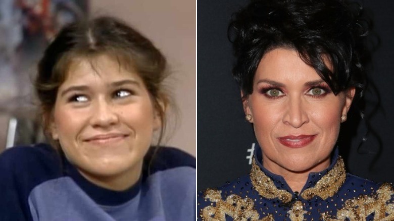 Nancy McKeon smirking