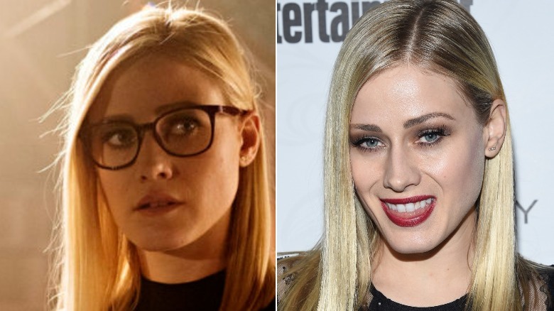 Alice stares & Olivia Taylor Dudley poses