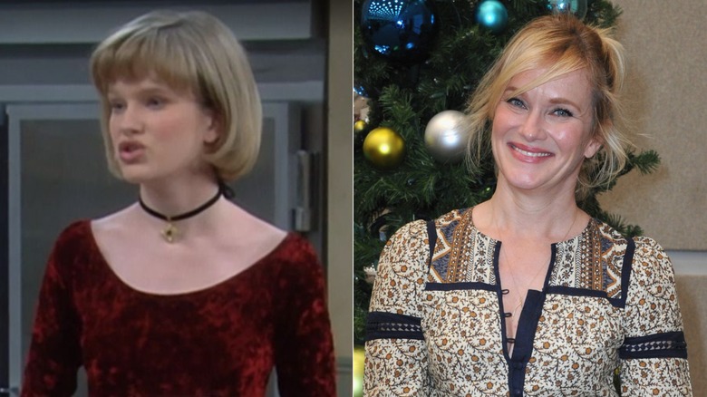 Maggie on The Nanny (left), Nicholle Tom (right)