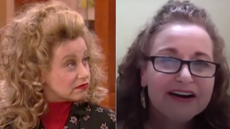 Val from The Nanny (left), Rachel Chagall (right)