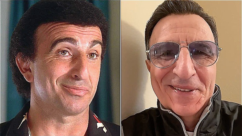 Left: Sivero smirking/Right: Sivero wearing shades, black jacket