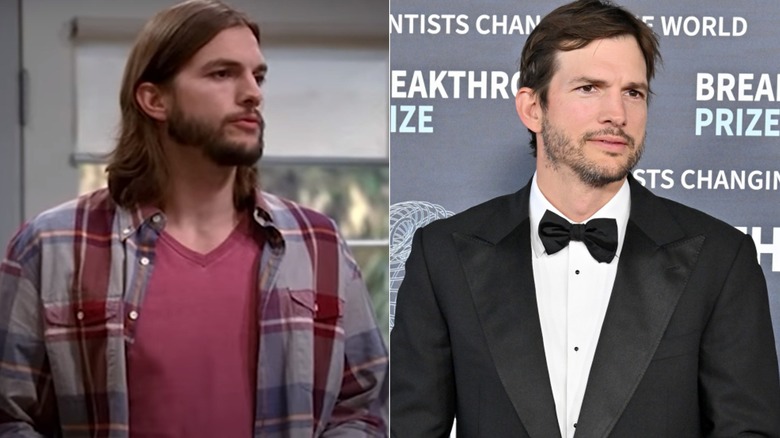 Ashton Kutcher then and now 