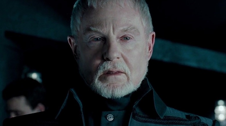 Derek Jacobi gives stern look