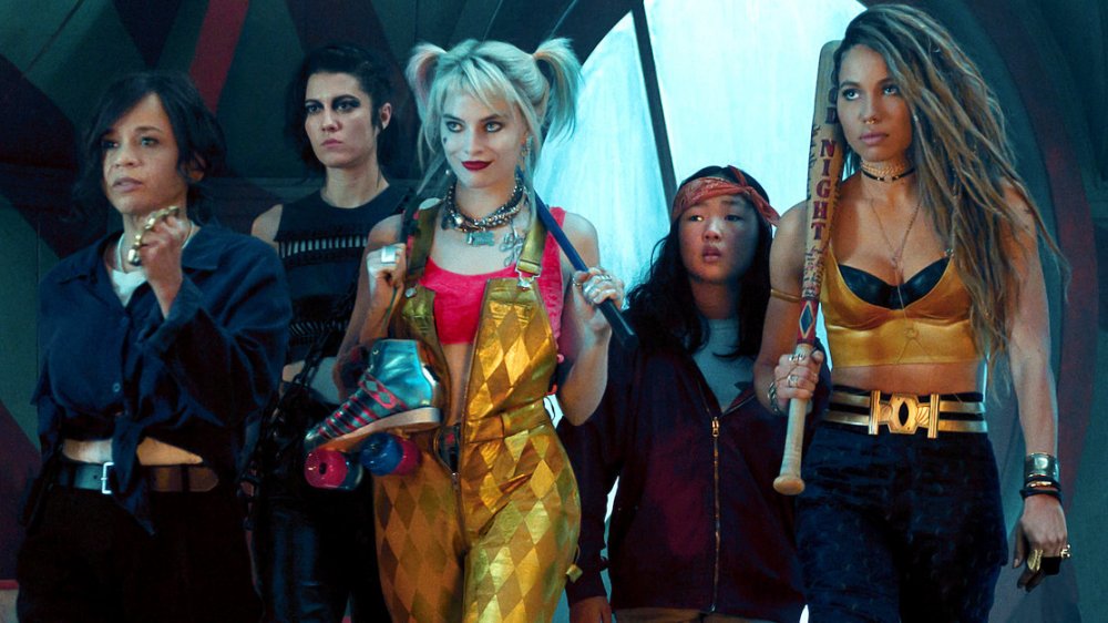 Rosie Perez, Mary Elizabeth Winstead, Margot Robbie, Ella Jay Basco, and Jurnee Smollett-Bell in Birds of Prey