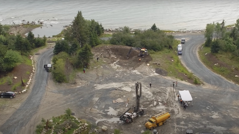 Excavation on Oak Island