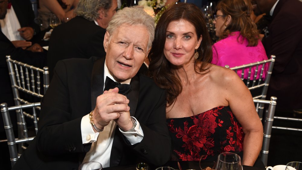 Alex and Jean Trebek attend an award show