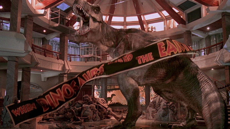 T. rex roars