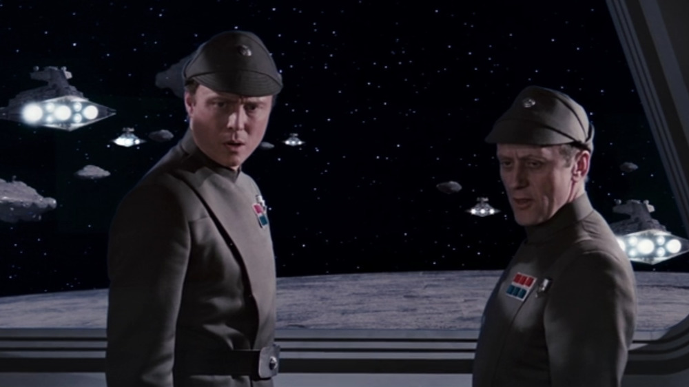 Imperial officers at window