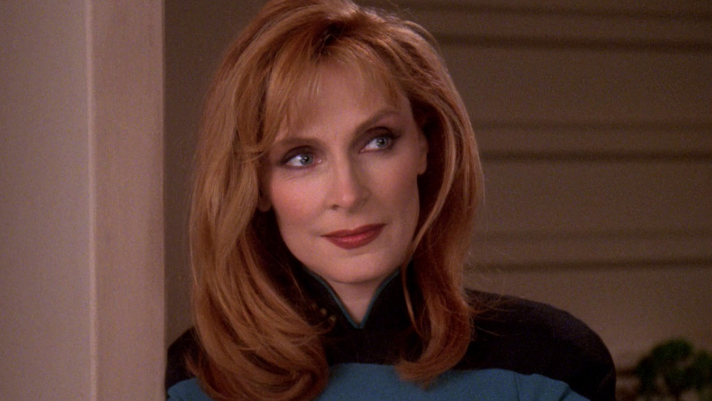 Beverly Crusher smiling