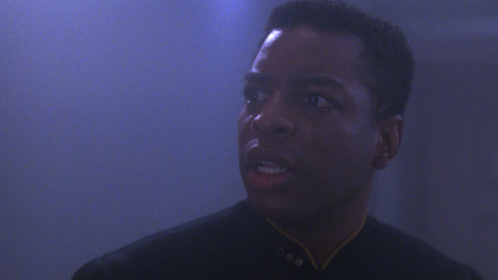 Geordi LaForge looks shocked