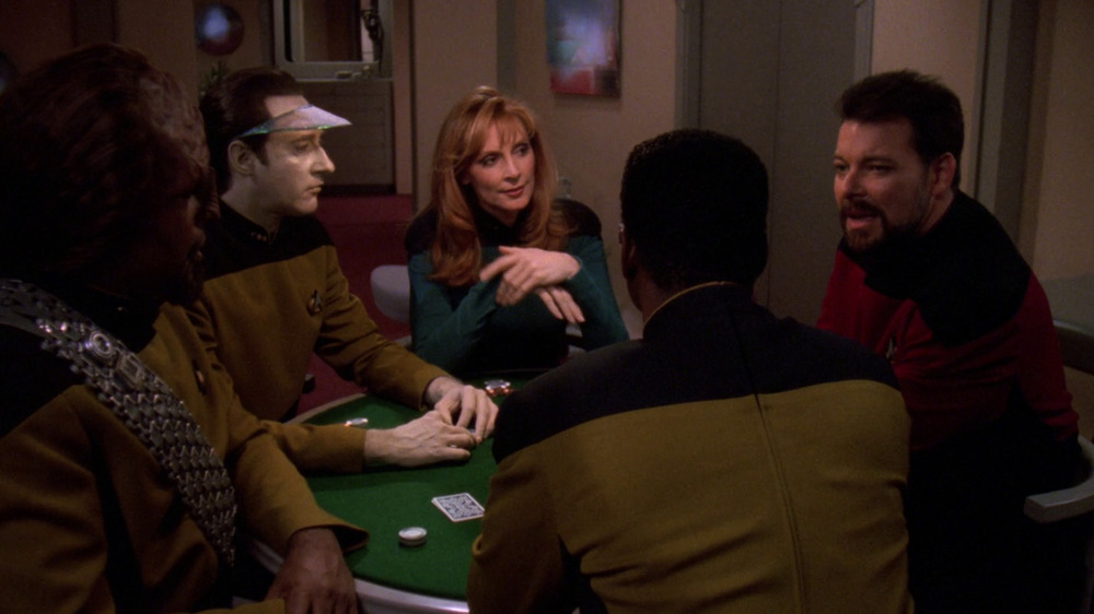 Star Trek crew plays poker