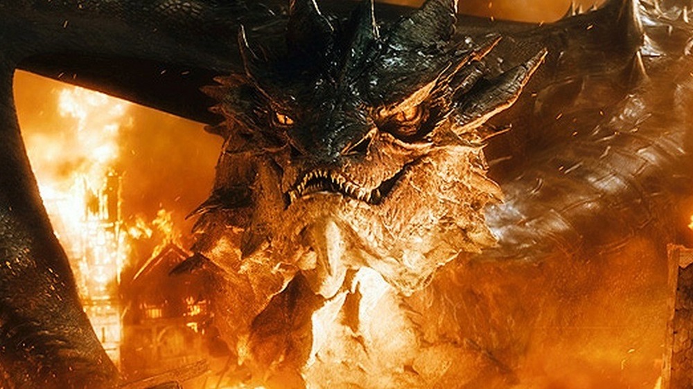 Smaug the Dragon smiling