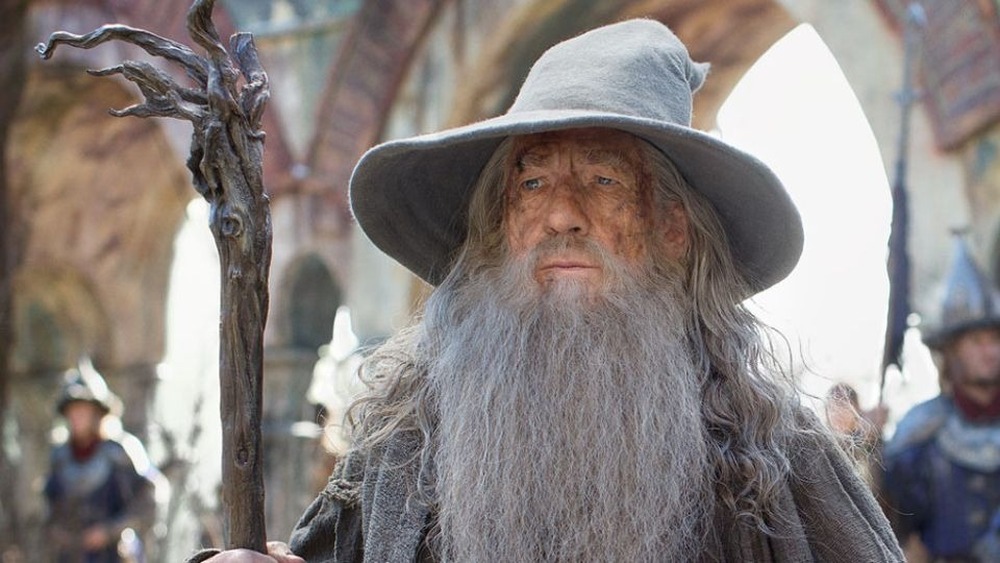 Gandalf holding staff