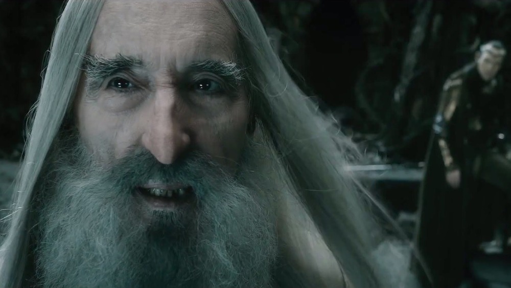 Saruman smiling