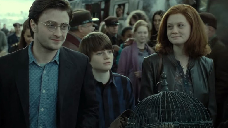 Harry and Ginny with their kids