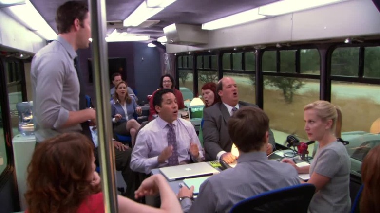 The Office cast bus