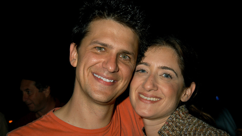 John Lehr with his wife smiling