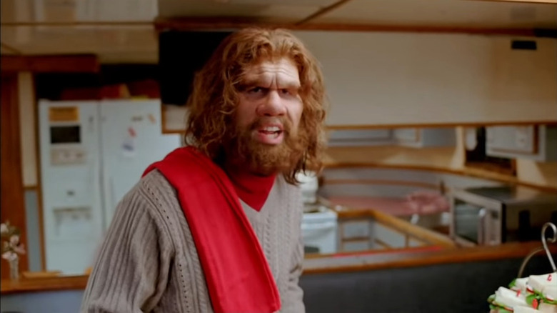 McManus Woodend as the caveman