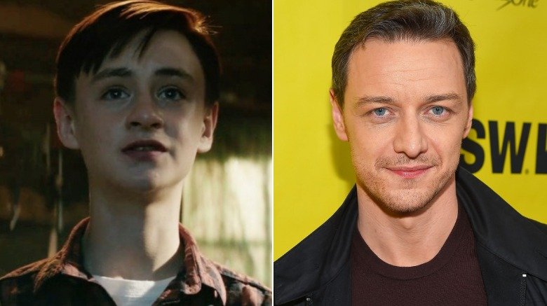 Jaeden Lieberher and James McAvoy