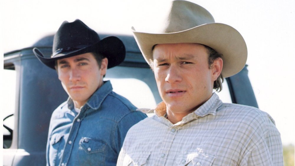 Jake Gyllenhaal and Heath Ledger in Brokeback Mountain