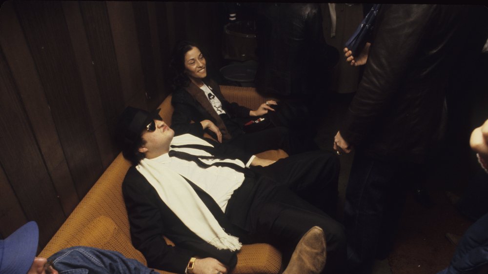 John Belushi backstage 