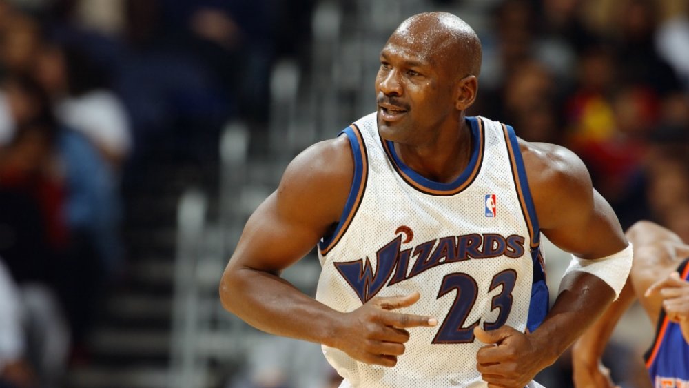 Michael Jordan's less iconic look in a Washington Wizards jersey