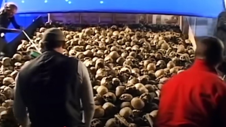 Fake skulls piled up for the Army of the Dead scenes in Return of the King