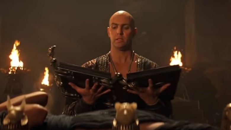 Imhotep reads from Book of the Dead