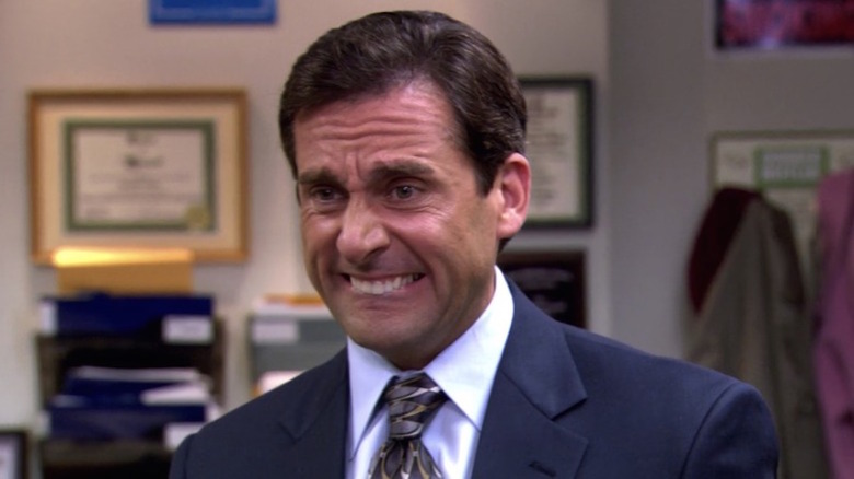 Michael Scott making a face on "The Office"