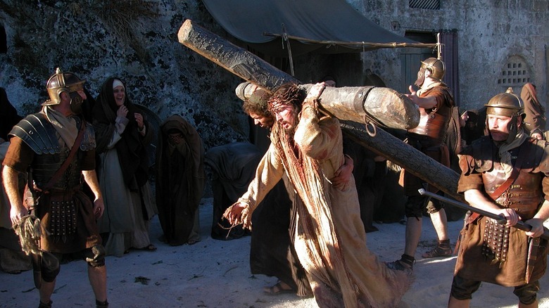 Jesus carrying the cross 